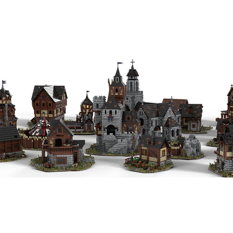 MOC - 115645 Mittelalterliches Dorf - LesDiy - Klemmbausteine