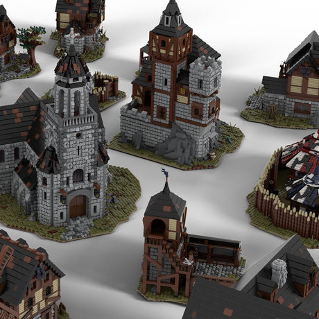 MOC - 115645 Mittelalterliches Dorf - LesDiy - Klemmbausteine