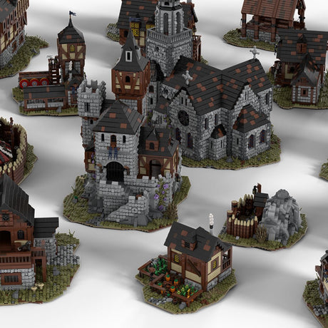 MOC - 115645 Mittelalterliches Dorf - LesDiy - Klemmbausteine