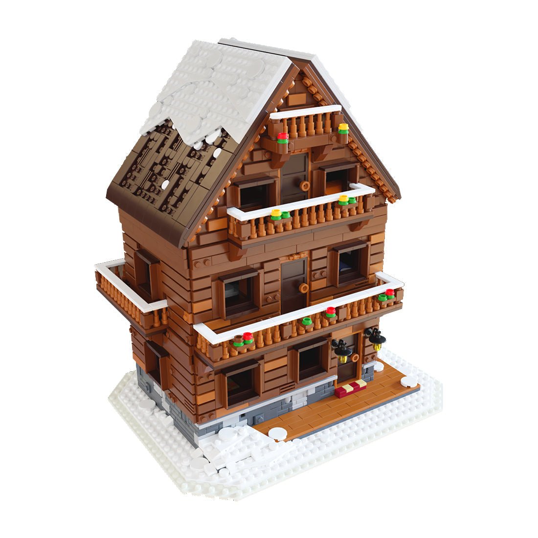 MOC - 115850 Winterchalet Lebkuchenhaus - LesDiy - Klemmbausteine