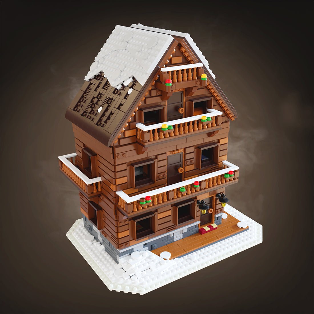 MOC - 115850 Winterchalet Lebkuchenhaus - LesDiy - Klemmbausteine