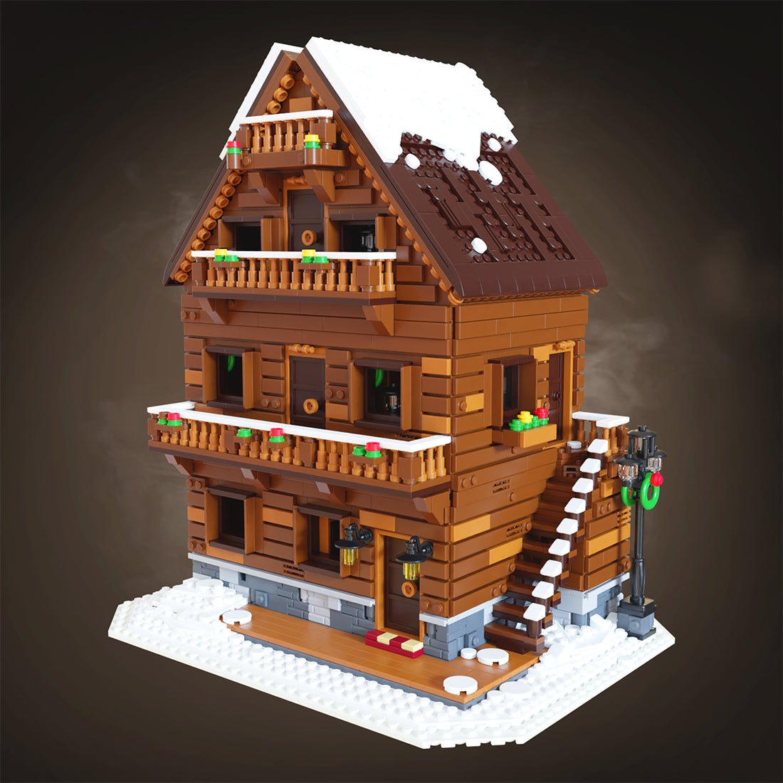 MOC - 115850 Winterchalet Lebkuchenhaus - LesDiy - Klemmbausteine
