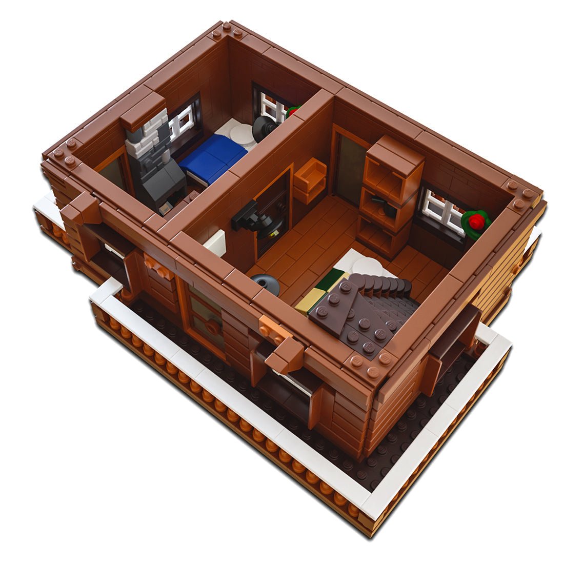 MOC - 115850 Winterchalet Lebkuchenhaus - LesDiy - Klemmbausteine