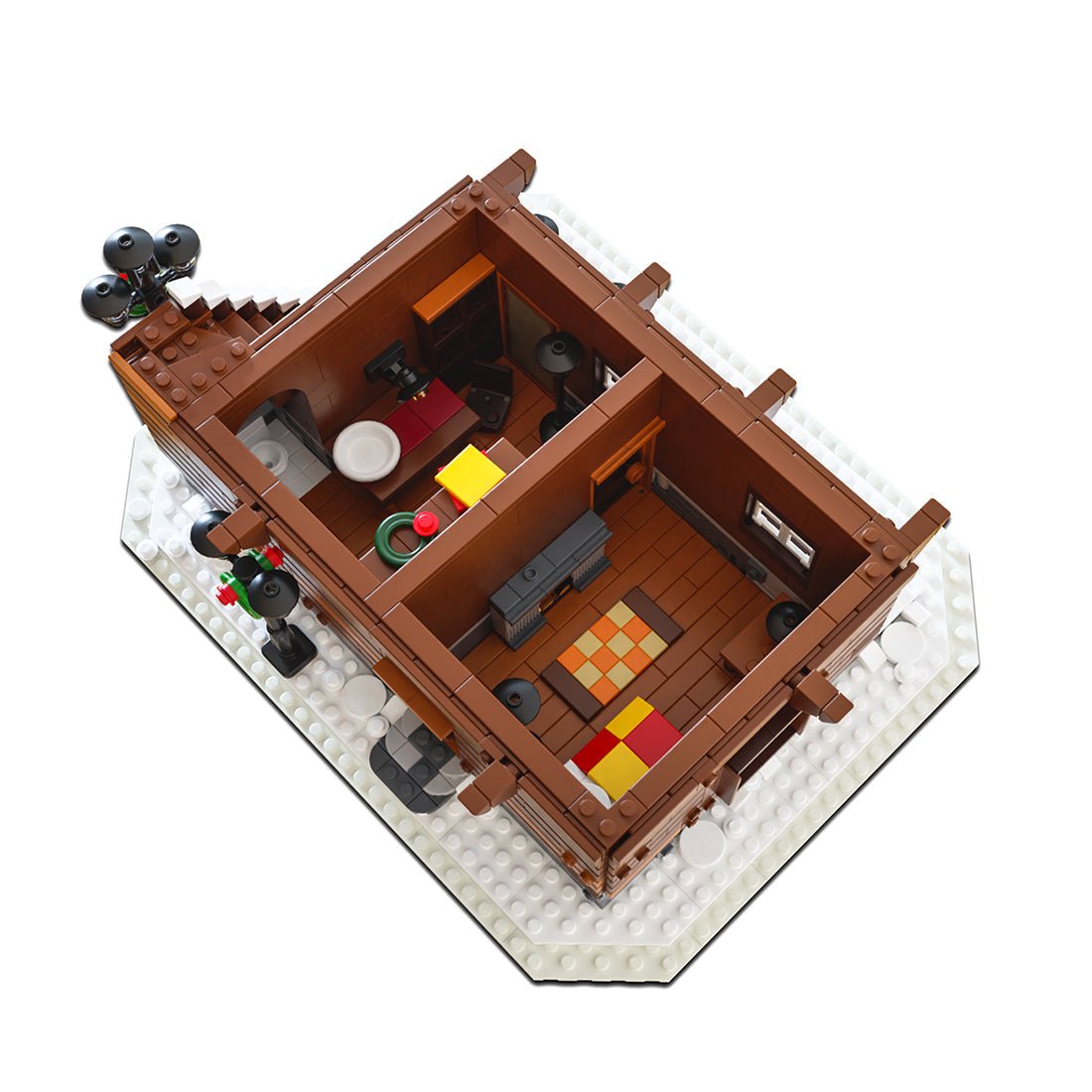 MOC - 115850 Winterchalet Lebkuchenhaus - LesDiy - Klemmbausteine
