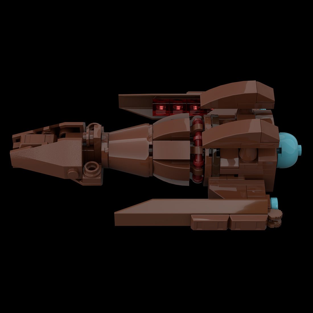 MOC - 116511 Hirogen Hunter Ship Klemmbausteine - LesDiy - Klemmbausteine