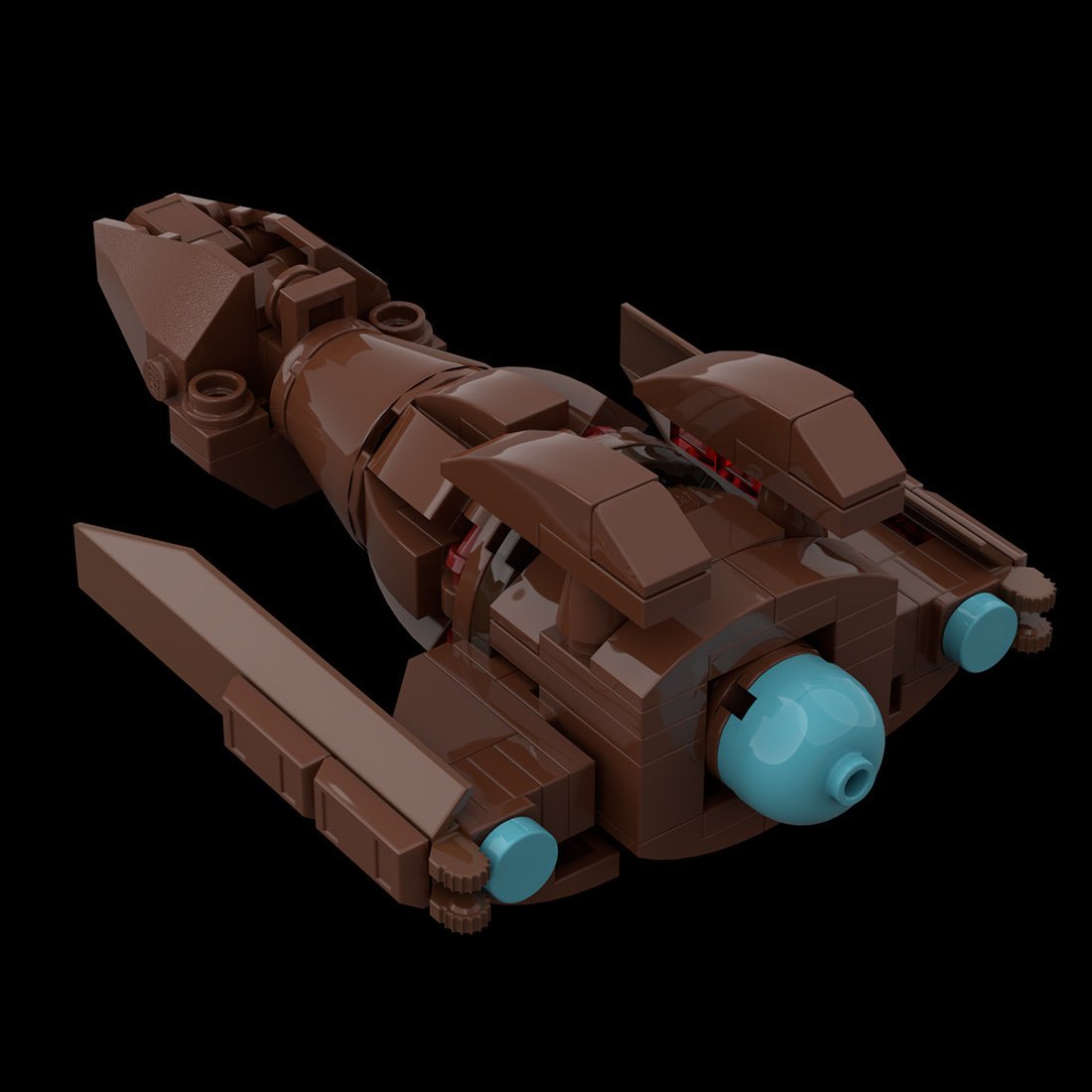 MOC - 116511 Hirogen Hunter Ship Klemmbausteine - LesDiy - Klemmbausteine