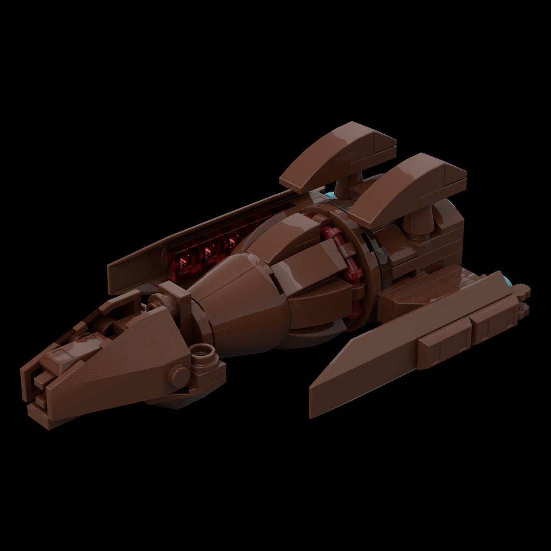 MOC - 116511 Hirogen Hunter Ship Klemmbausteine - LesDiy - Klemmbausteine