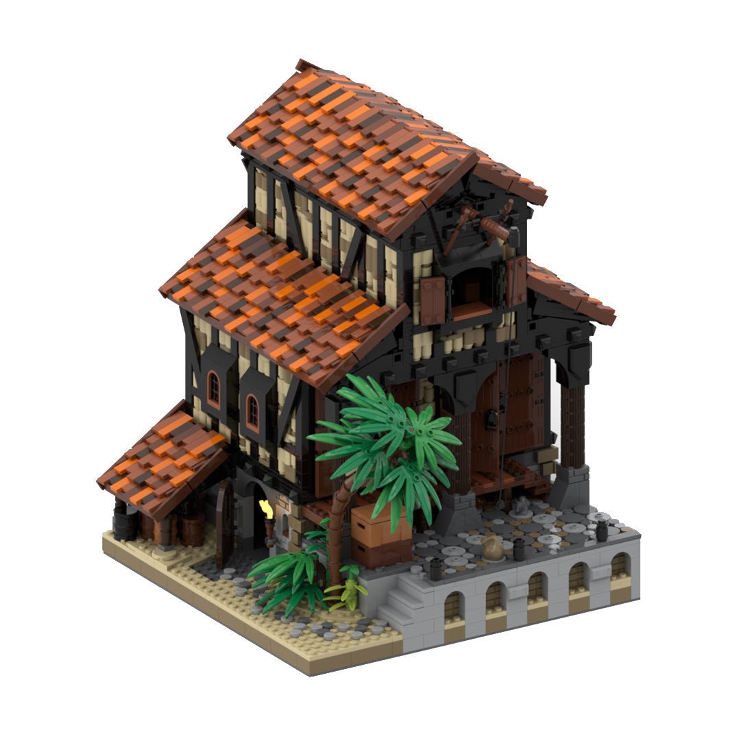 MOC - 116557 Medieval Barn Klemmbausteine - LesDiy - Klemmbausteine