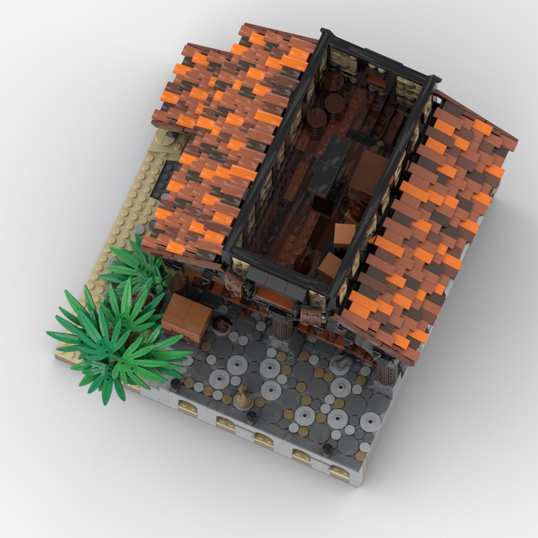 MOC - 116557 Medieval Barn Klemmbausteine - LesDiy - Klemmbausteine