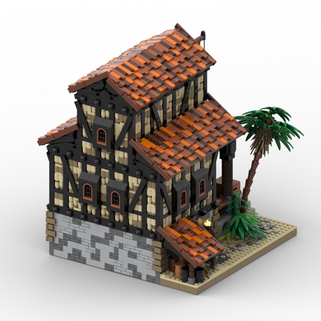 MOC - 116557 Medieval Barn Klemmbausteine - LesDiy - Klemmbausteine