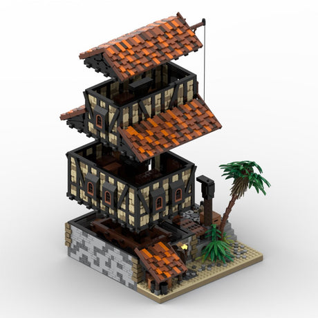 MOC - 116557 Medieval Barn Klemmbausteine - LesDiy - Klemmbausteine