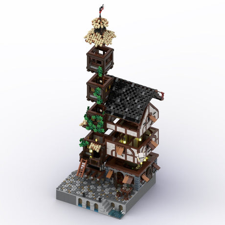 MOC - 116558 Medieval Pirate Tavern Klemmbausteine - LesDiy - Klemmbausteine