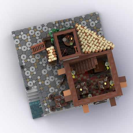 MOC - 116558 Medieval Pirate Tavern Klemmbausteine - LesDiy - Klemmbausteine