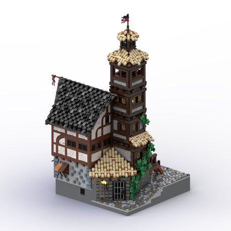 MOC - 116558 Medieval Pirate Tavern Klemmbausteine - LesDiy - Klemmbausteine