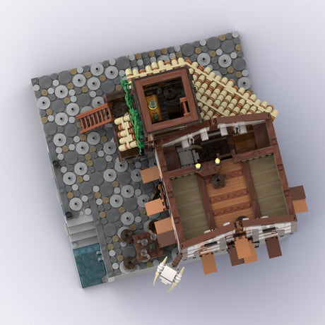 MOC - 116558 Medieval Pirate Tavern Klemmbausteine - LesDiy - Klemmbausteine