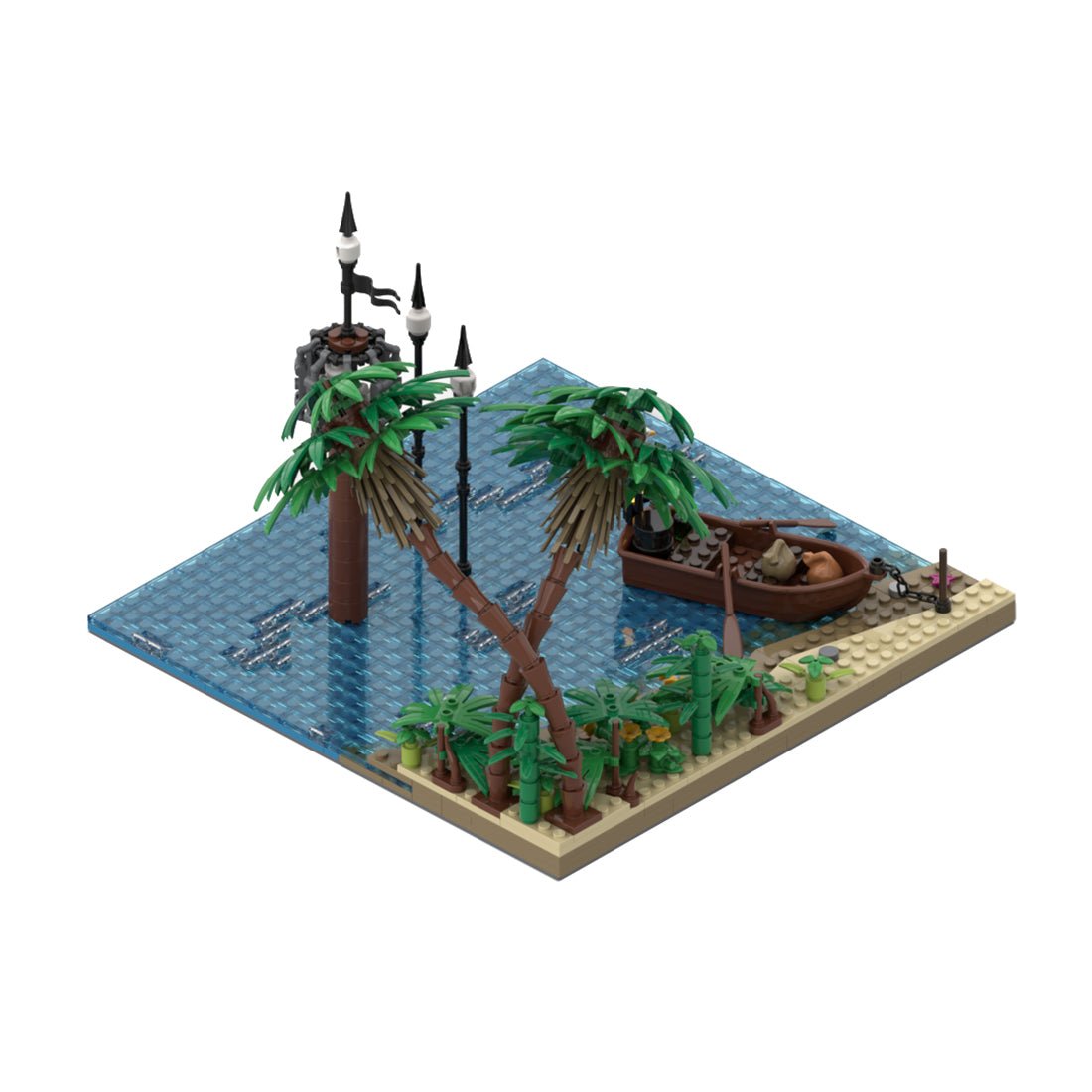 MOC - 116559 Beach with Pillory Klemmbausteine - LesDiy - Klemmbausteine