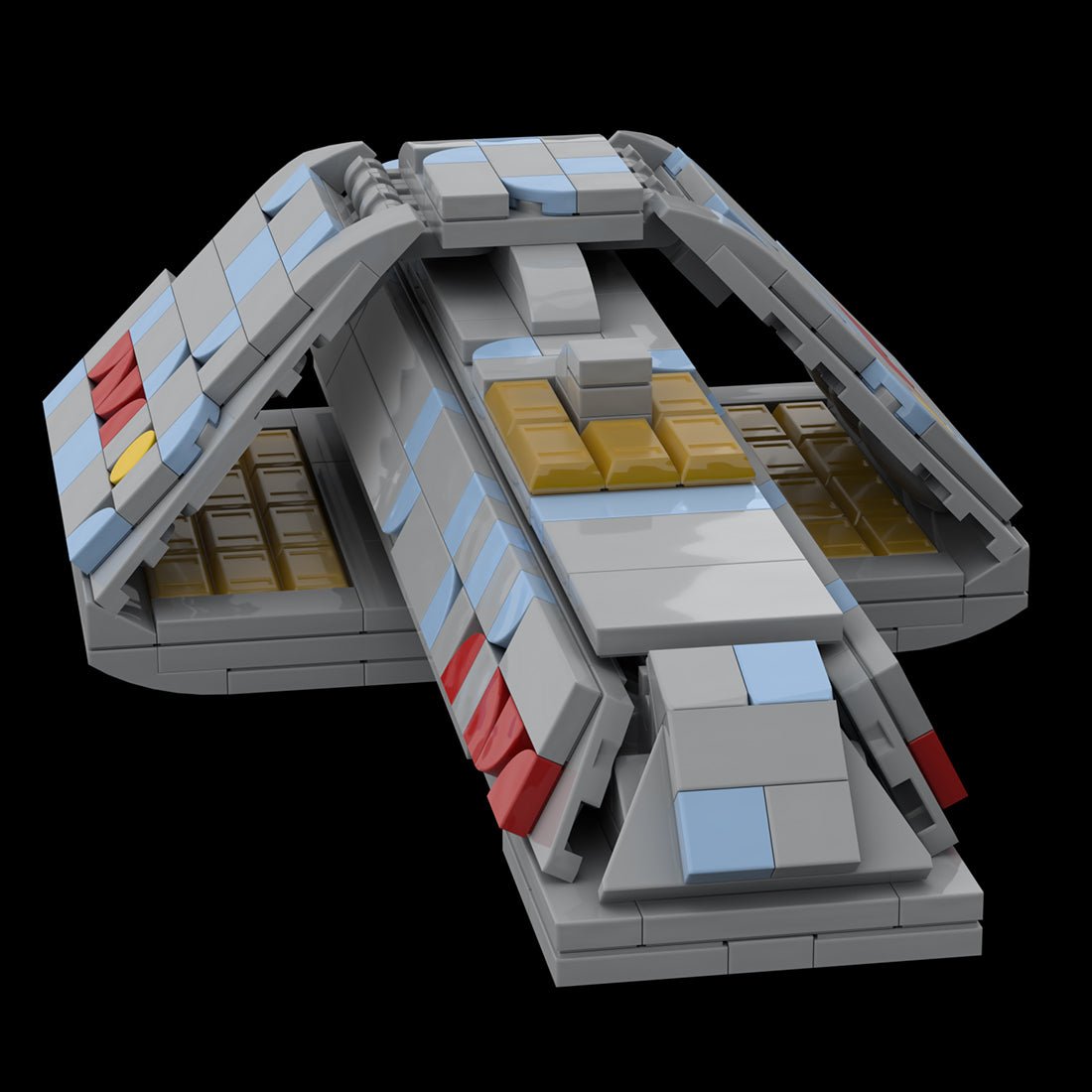 MOC - 116677 T'Pau Starship Klemmbausteine - LesDiy - Klemmbausteine