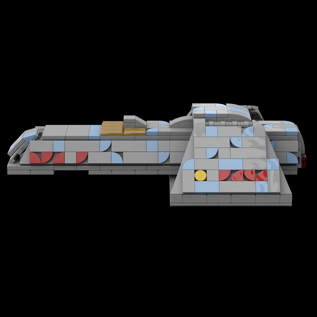 MOC - 116677 T'Pau Starship Klemmbausteine - LesDiy - Klemmbausteine