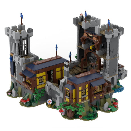 MOC - 116798 Mittelalterliche Festung des Schwarzen Sakers Klemmbausteine - LesDiy - Klemmbausteine