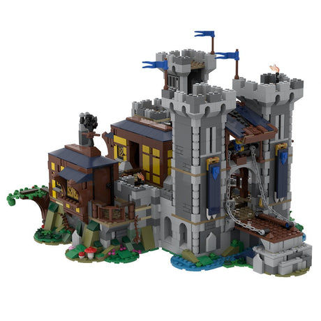 MOC - 116798 Mittelalterliche Festung des Schwarzen Sakers Klemmbausteine - LesDiy - Klemmbausteine