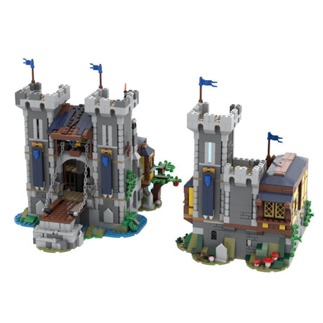 MOC - 116798 Mittelalterliche Festung des Schwarzen Sakers Klemmbausteine - LesDiy - Klemmbausteine