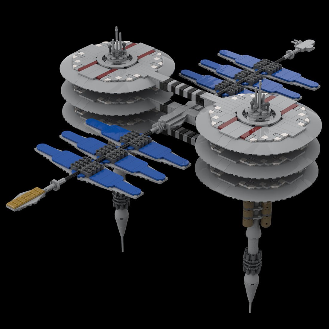 MOC - 116821 Starfleet Jupiter Station Klemmbausteine - LesDiy - Klemmbausteine