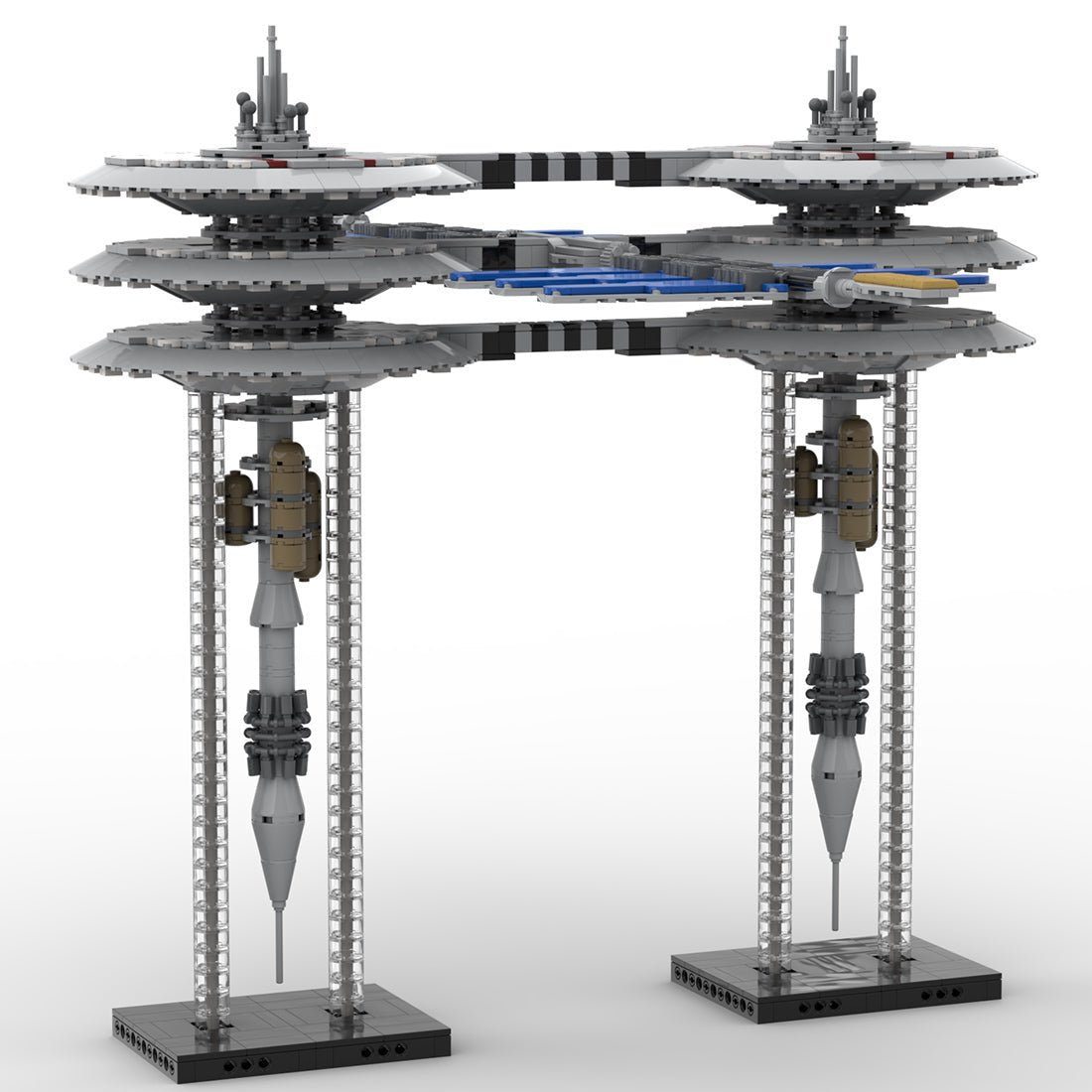 MOC - 116821 Starfleet Jupiter Station Klemmbausteine - LesDiy - Klemmbausteine