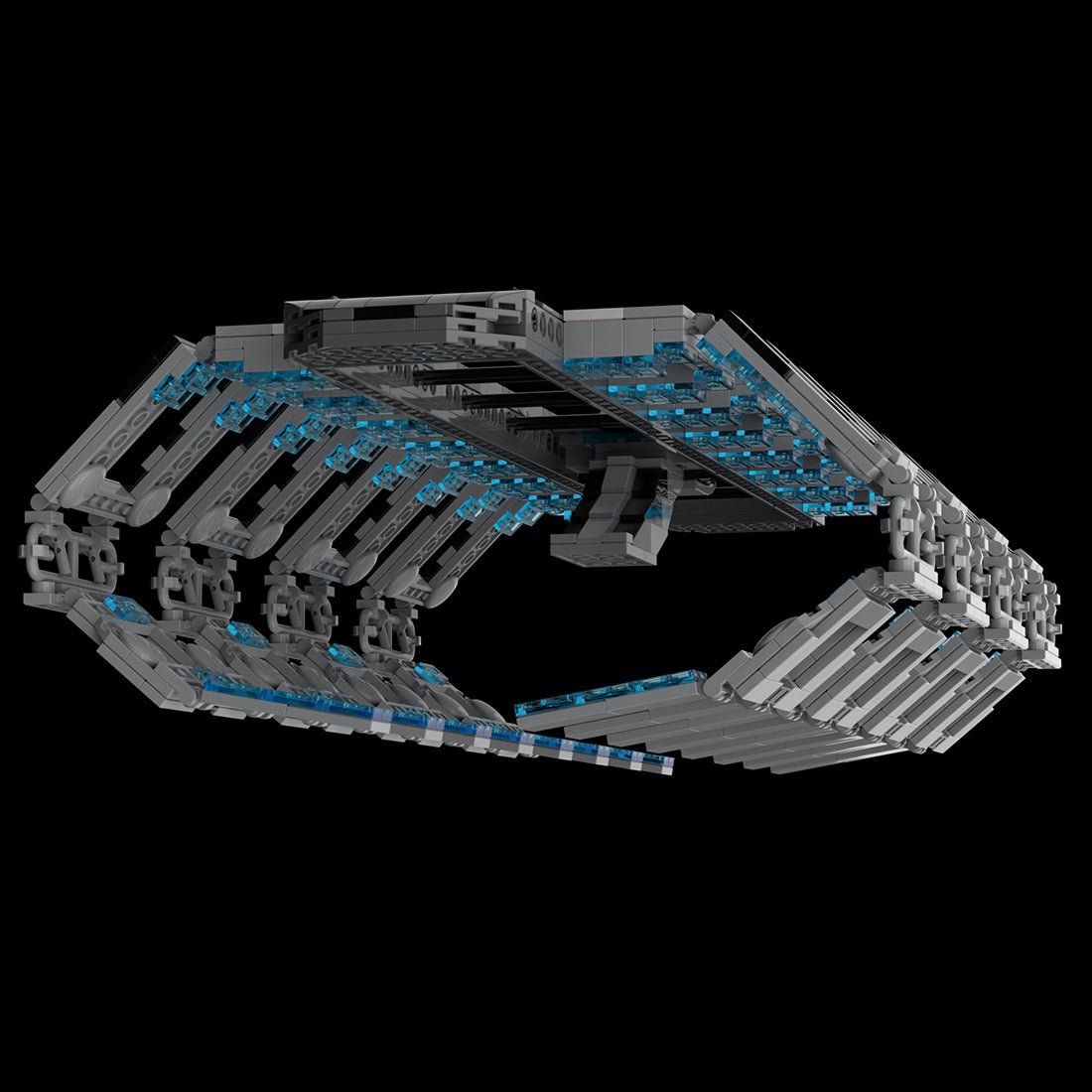 MOC - 116877 Federation Type 4 Dry Dock Klemmbausteine - LesDiy - Klemmbausteine