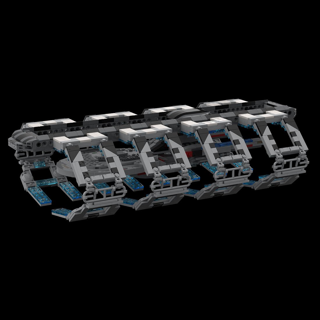 MOC - 116877 Federation Type 4 Dry Dock Klemmbausteine - LesDiy - Klemmbausteine