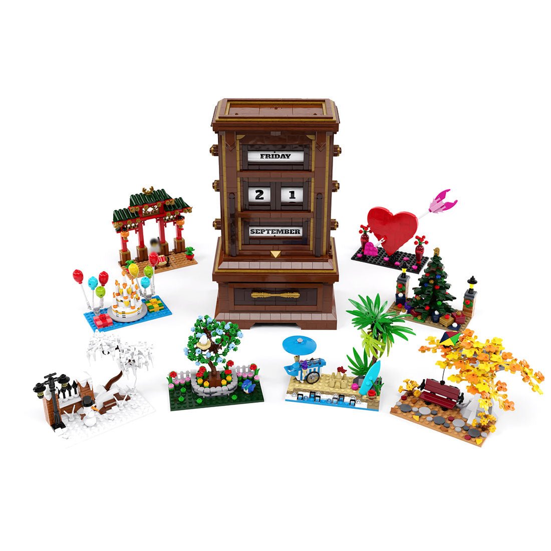 MOC - 117295 Seasons In Time: Calendar Klemmbausteine - LesDiy - Klemmbausteine