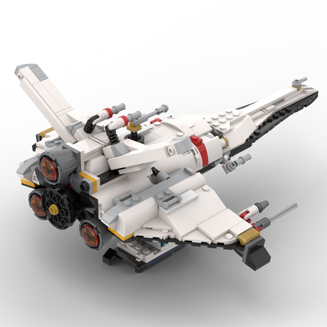 MOC - 117552 Starfighter - Raumschiff Klemmbausteine - LesDiy - Klemmbausteine