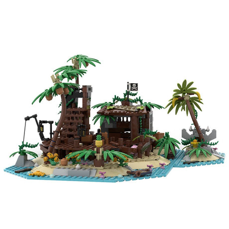 MOC - 117866 Pirateninsel Barracuda Bay Klemmbausteine - LesDiy - Klemmbausteine