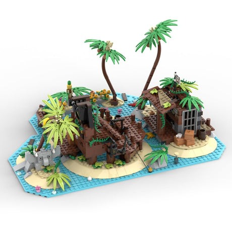 MOC - 117866 Pirateninsel Barracuda Bay Klemmbausteine - LesDiy - Klemmbausteine