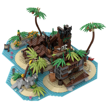 MOC - 117866 Pirateninsel Barracuda Bay Klemmbausteine - LesDiy - Klemmbausteine