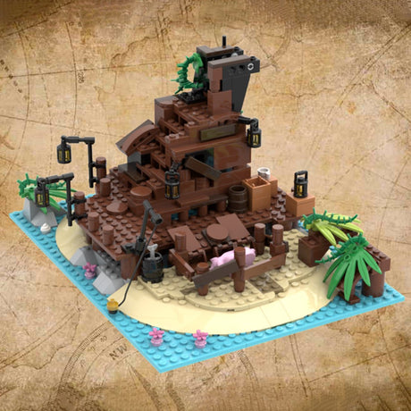 MOC - 117866 Pirateninsel Barracuda Bay Klemmbausteine - LesDiy - Klemmbausteine