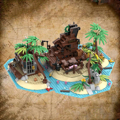 MOC - 117866 Pirateninsel Barracuda Bay Klemmbausteine - LesDiy - Klemmbausteine
