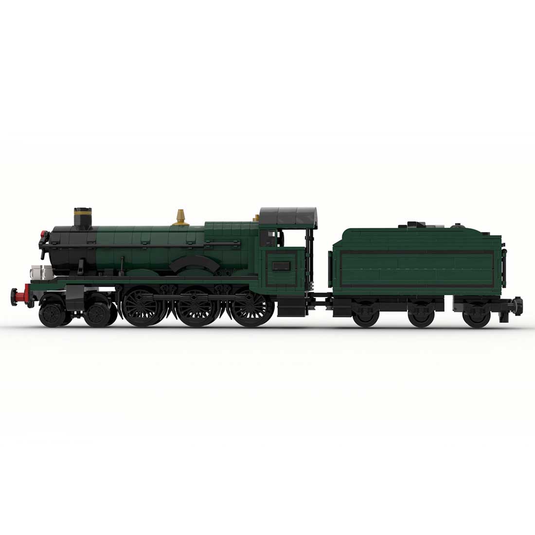 MOC - 117927 GWR Hall Class "Kinlet - Hall" Steam Locomotive Klemmbausteine - LesDiy - Klemmbausteine