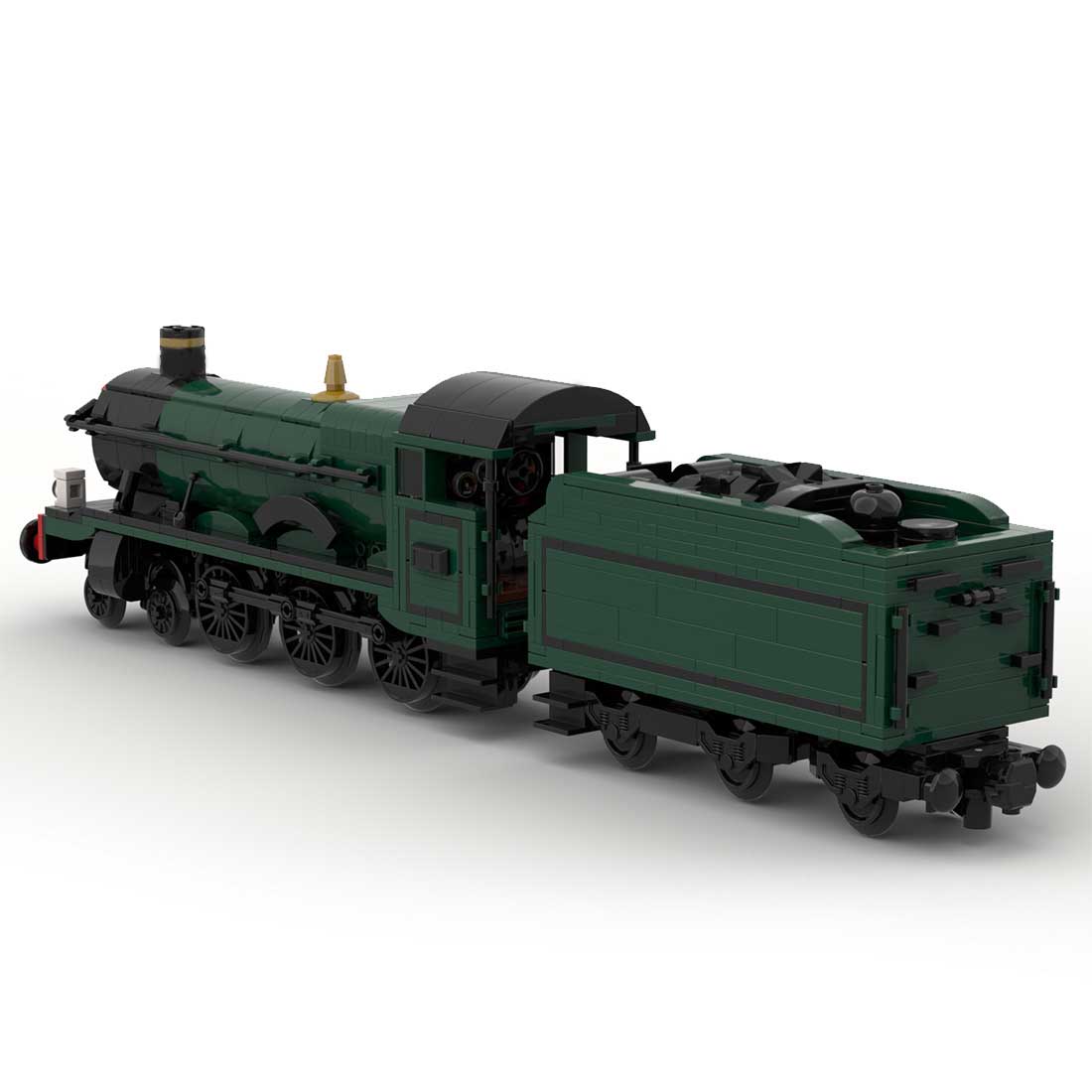 MOC - 117927 GWR Hall Class "Kinlet - Hall" Steam Locomotive Klemmbausteine - LesDiy - Klemmbausteine