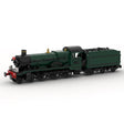 MOC - 117927 GWR Hall Class "Kinlet - Hall" Steam Locomotive Klemmbausteine - LesDiy - Klemmbausteine