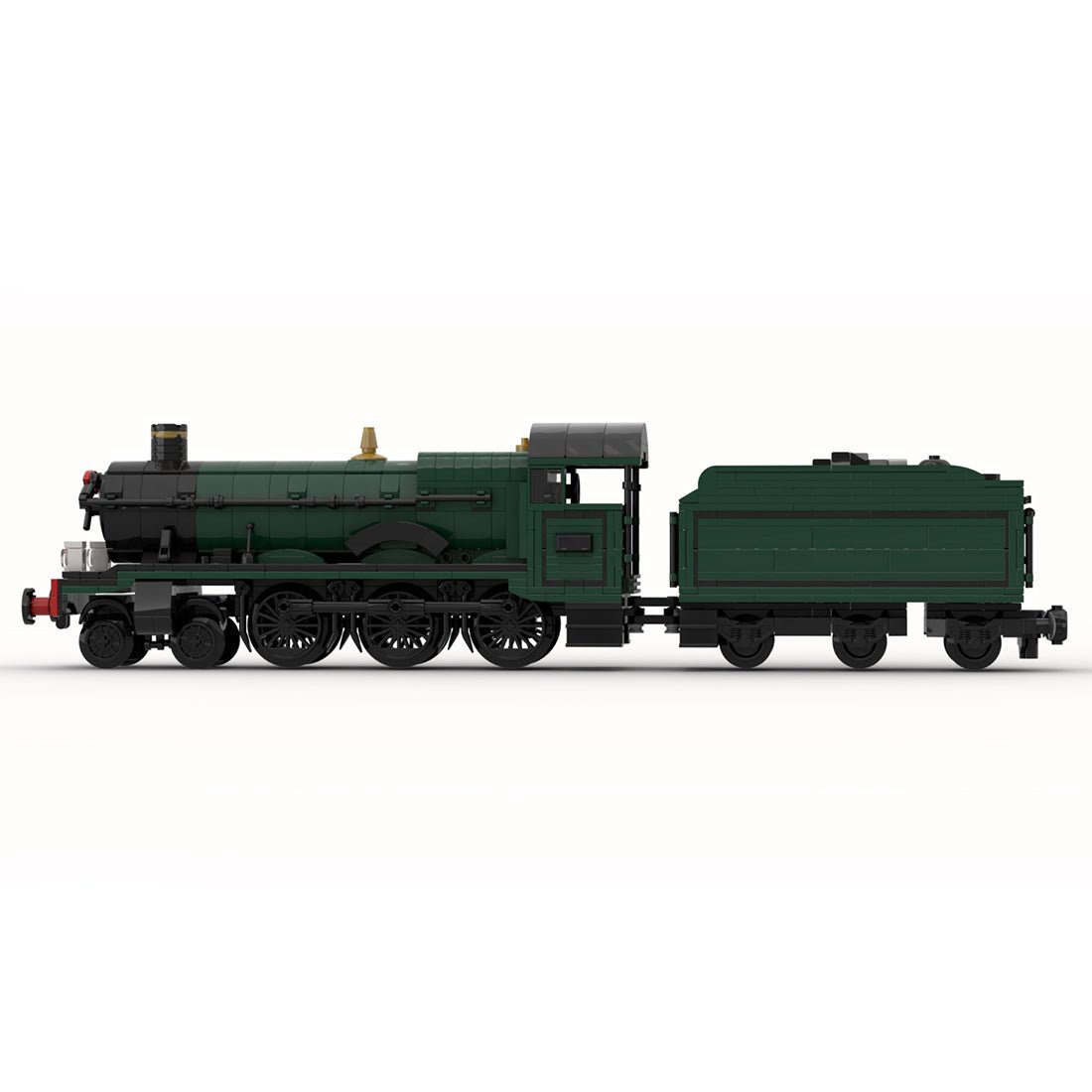 MOC - 117927 GWR Hall Class "Kinlet - Hall" Steam Locomotive Klemmbausteine - LesDiy - Klemmbausteine