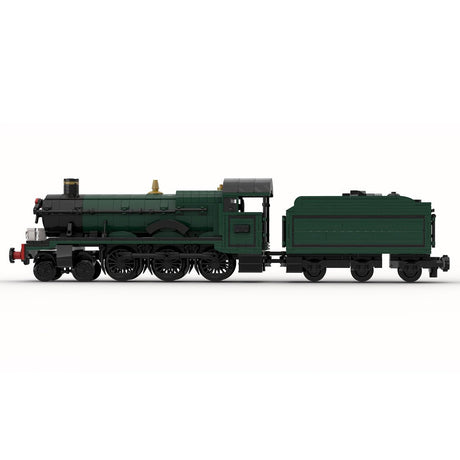 MOC - 117927 GWR Hall Class "Kinlet - Hall" Steam Locomotive Klemmbausteine - LesDiy - Klemmbausteine