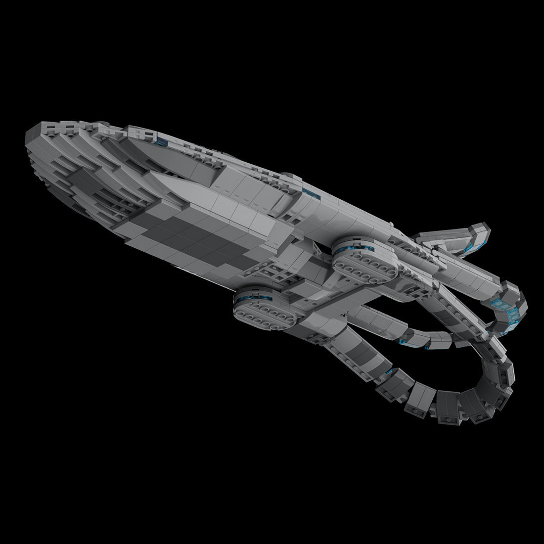 MOC - 117976 USS Orville Klemmbausteine - LesDiy - Klemmbausteine