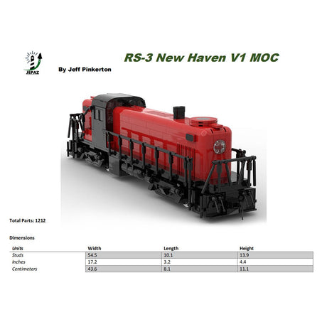 MOC - 118289 Alco RS - 3 New Haven Klemmbausteine - LesDiyproduct_type##