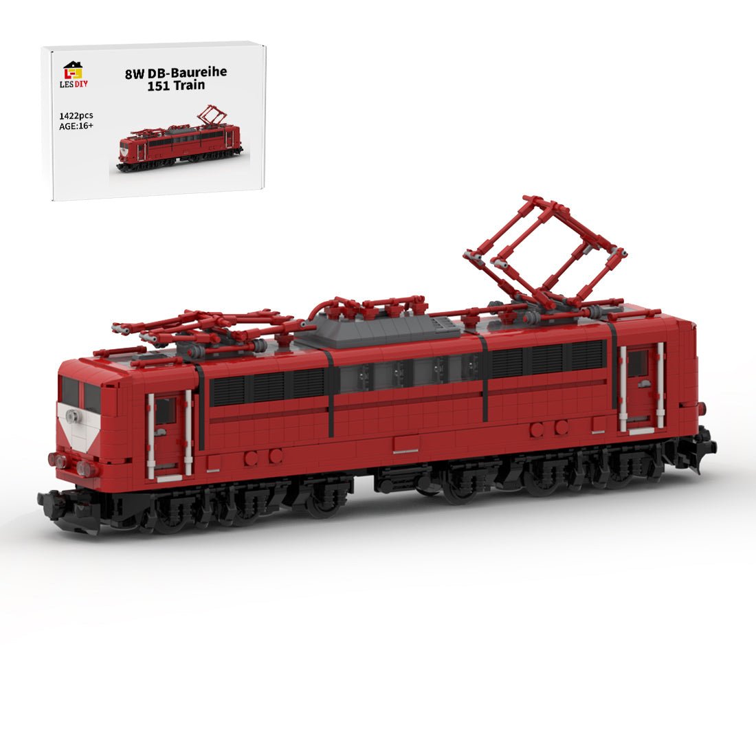 MOC - 118682 8W DB - Baureihe 151 Klemmbausteine - LesDiy - Klemmbausteine