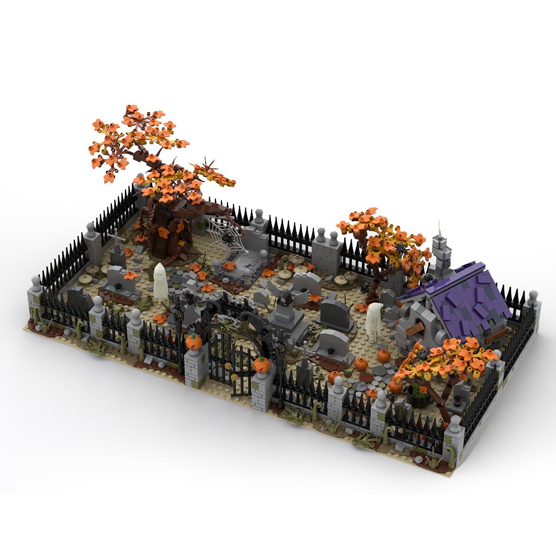 MOC - 118821 Modular Haunted Cemetery Klemmbausteine - LesDiy - Klemmbausteine