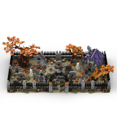 MOC - 118821 Modular Haunted Cemetery Klemmbausteine - LesDiy - Klemmbausteine