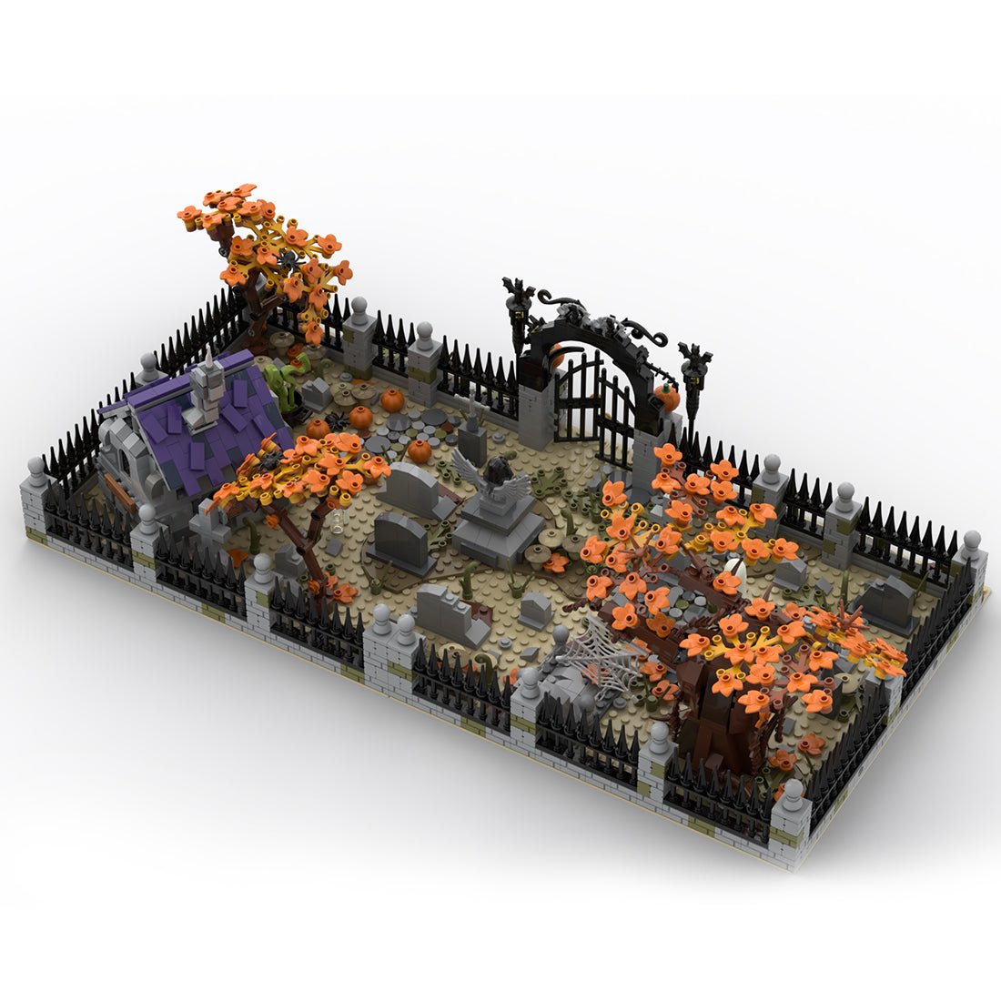 MOC - 118821 Modular Haunted Cemetery Klemmbausteine - LesDiy - Klemmbausteine
