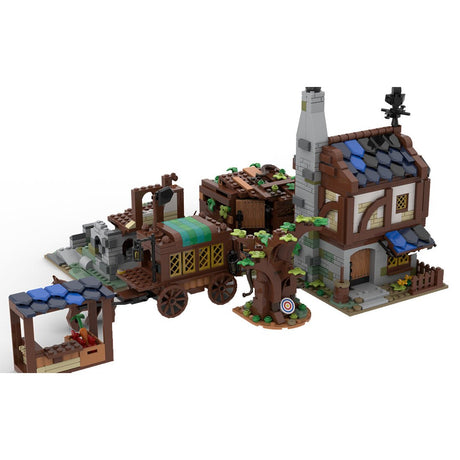 MOC - 120195 Mittelalterliches Dorfpaket 21325 Alt. Bauen Klemmbausteine - LesDiy - Klemmbausteine