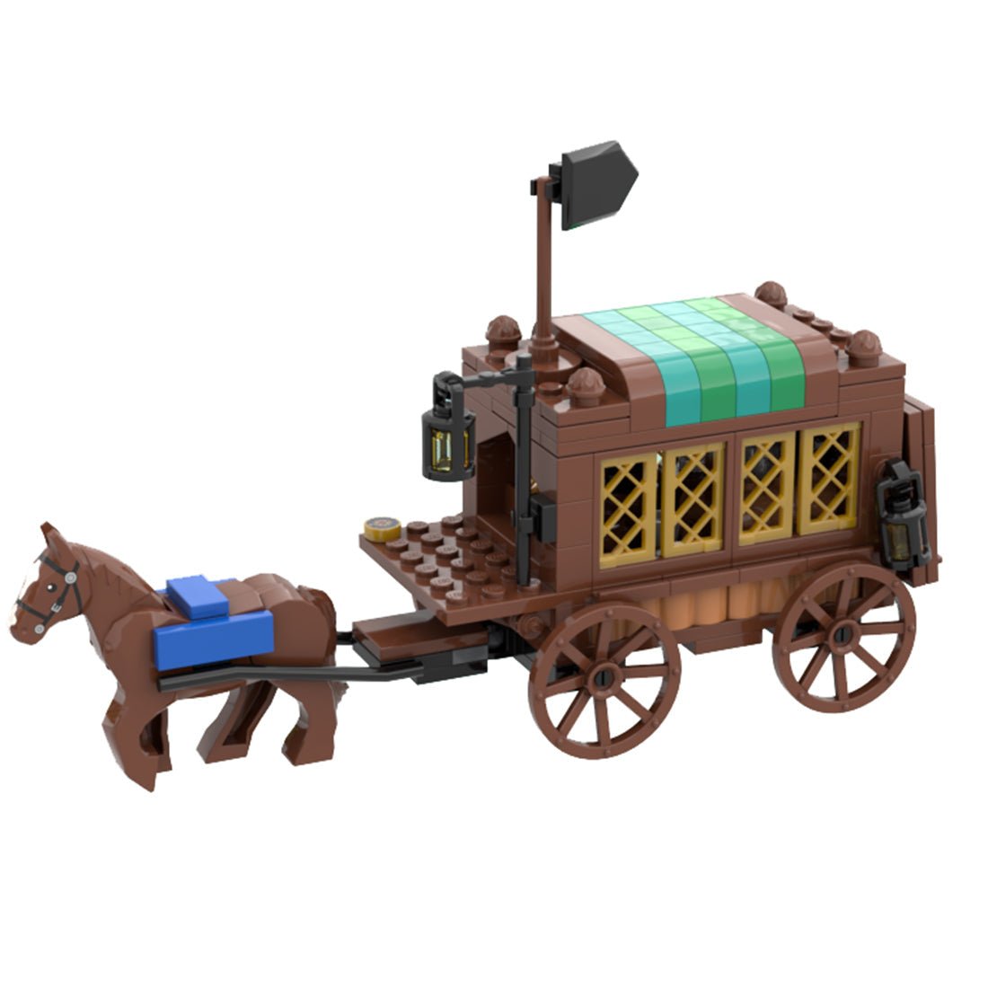 MOC - 120195 Mittelalterliches Dorfpaket 21325 Alt. Bauen Klemmbausteine - LesDiy - Klemmbausteine