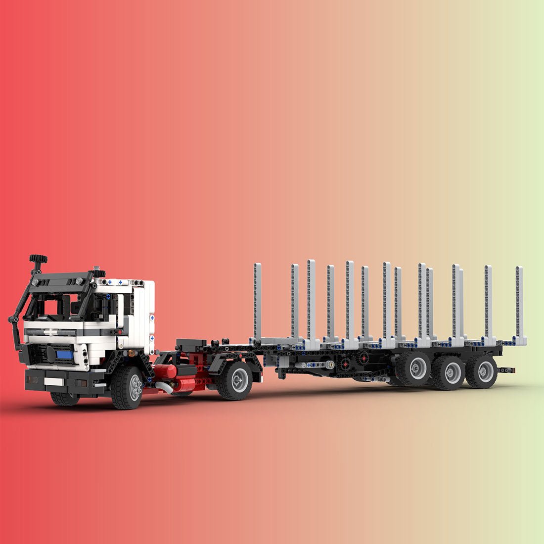 MOC - 120647 NG - 1632 & Forstanhänger mit Kranwagen Klemmbausteine - LesDiy - Klemmbausteine